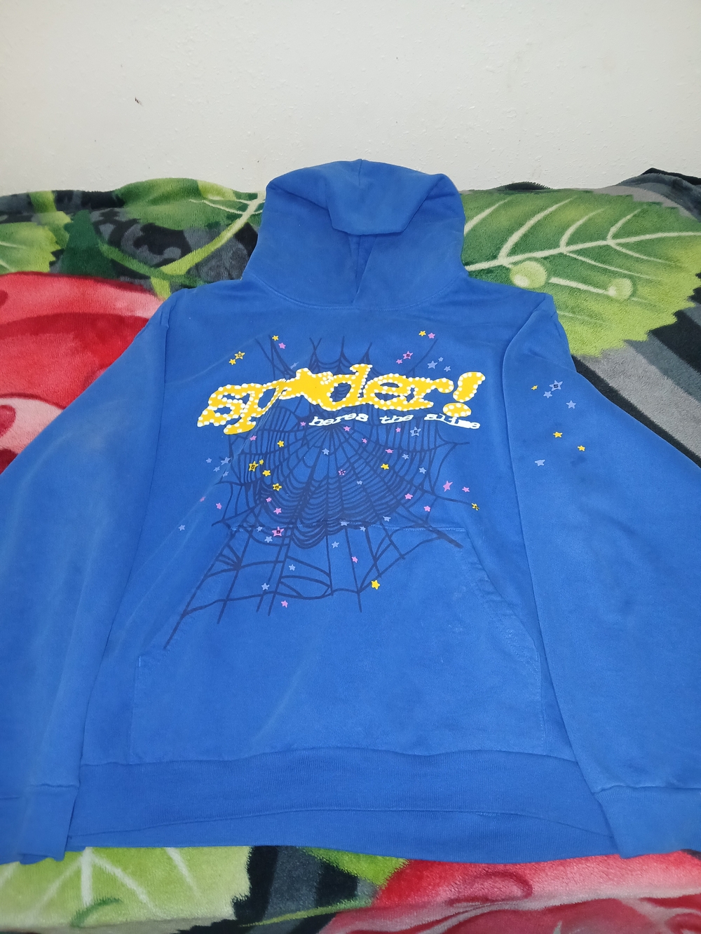 Sp5der Tc Blue Hoodie